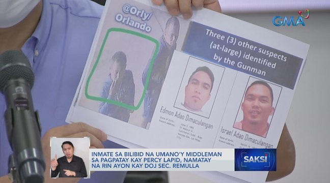 Inmate sa Bilibid na umano'y middleman sa pagpatay kay Percy Lapid, namatay na rin ayon kay DOJ Sec. Remulla | Saksi