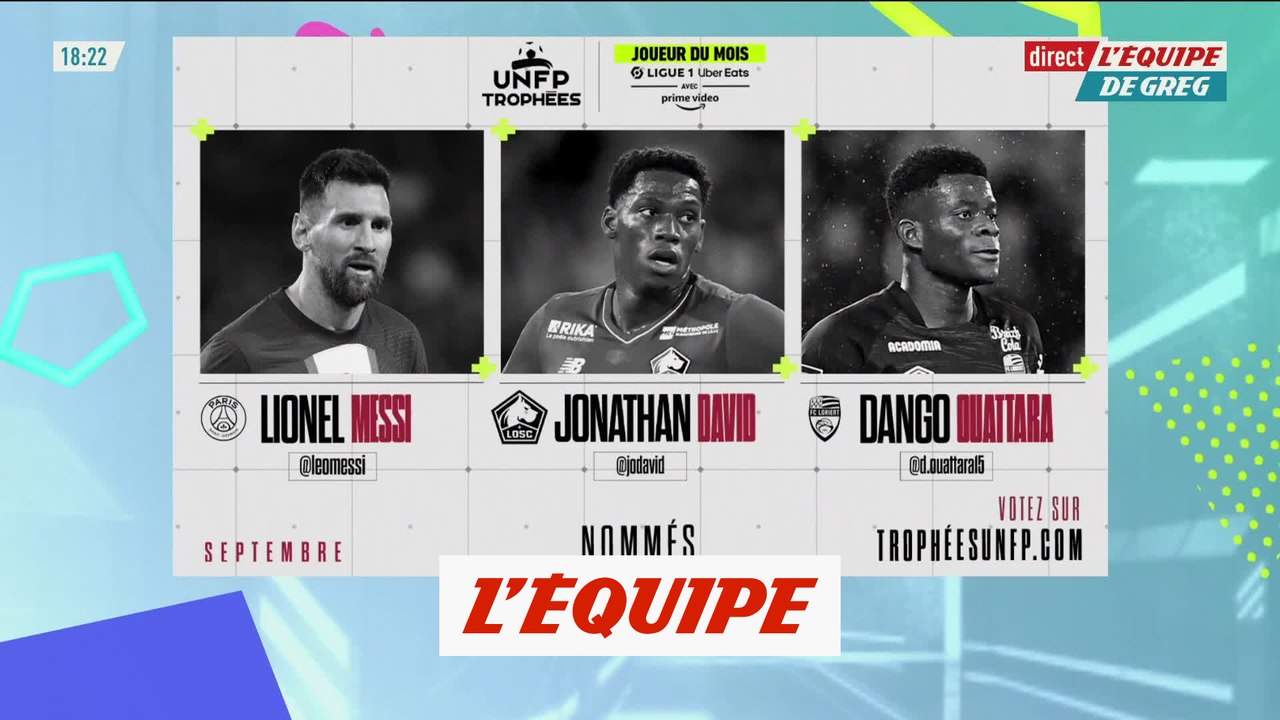 Messi (L1) et Livolant (L2) meilleurs joueurs du mois de septembre - Foot - Trophées UNFP