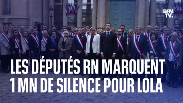 Meurtre de Lola: les députés RN marquent une minute de silence devant l’Assemblée