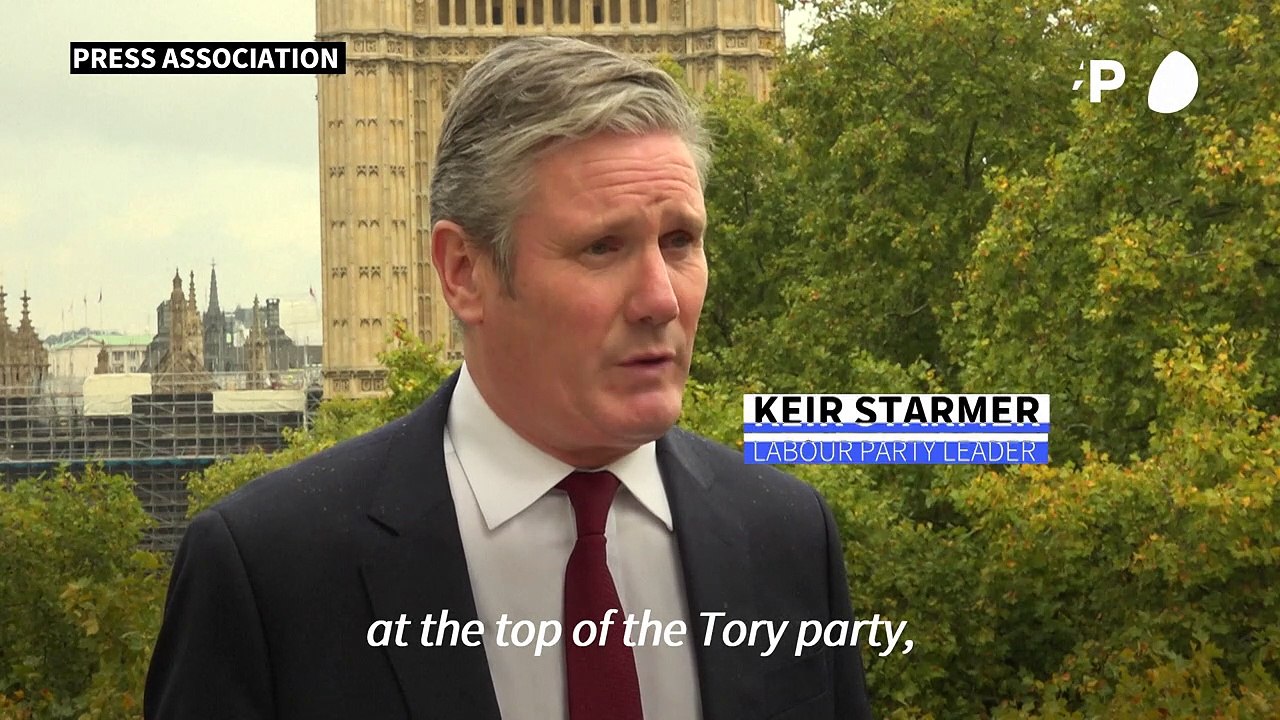 Starmer calls for UK general election after Truss steps down