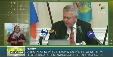Rusia precisa prórroga sobre exportación de alimentos desde Ucrania