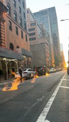 Fumer des trous d'homme pendant l'heure d'or à new york - Buzz Buddy