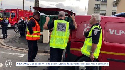 A LA UNE / Des bonbonnes de gaz moutarde découvertes aux Casernes Beaumont