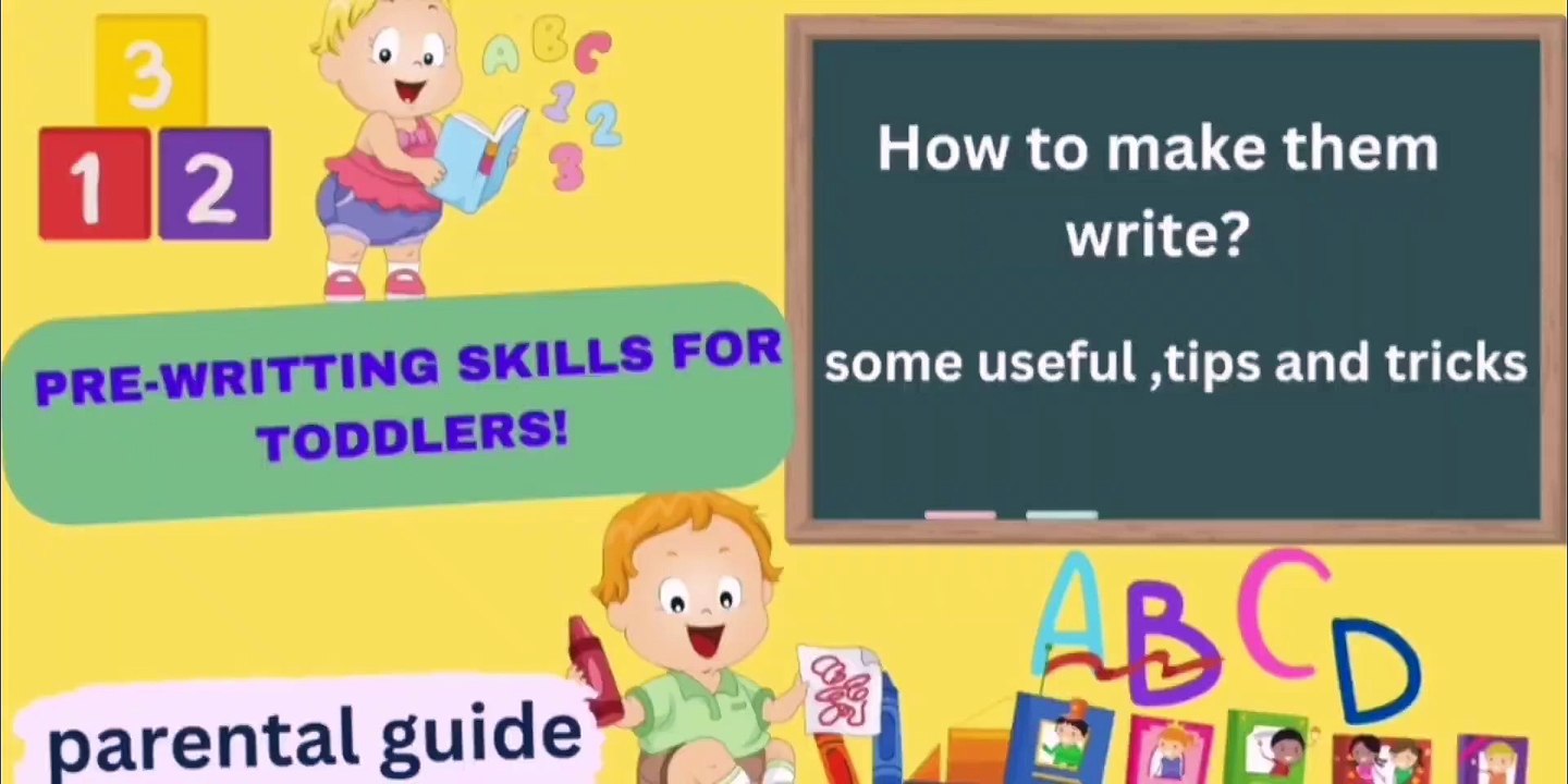 PRE-WRITING SKILLS FOR TODDLERS!