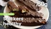 Vidéo de la recette des Snickers healthy (barres chocolat-cacahuètes maison) - 750g