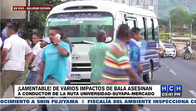 ¡Terrible! Sicarios acaban con la vida de un chofer de “rapidito” en el bulevar Suyapa