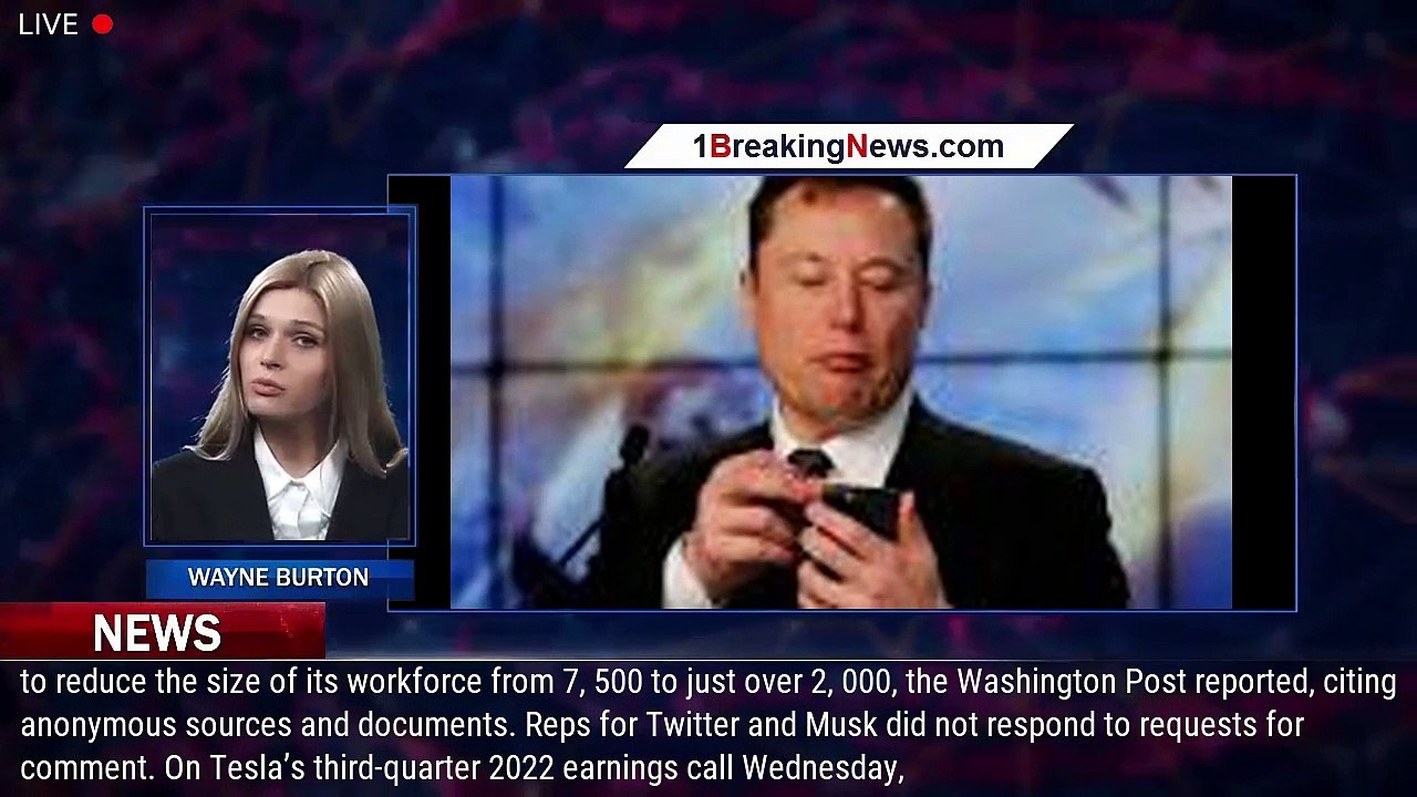 Elon Musk Plans to Lay Off Nearly 75% of Twitter Employees, or 5500