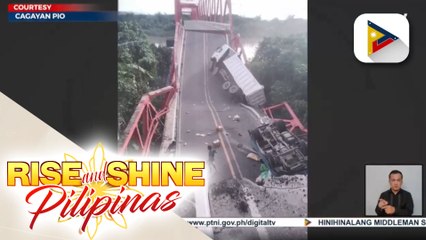 Carlos P. Romulo Bridge sa Brgy. Wawa, Bayambang sa Pangasinan, bumagsak