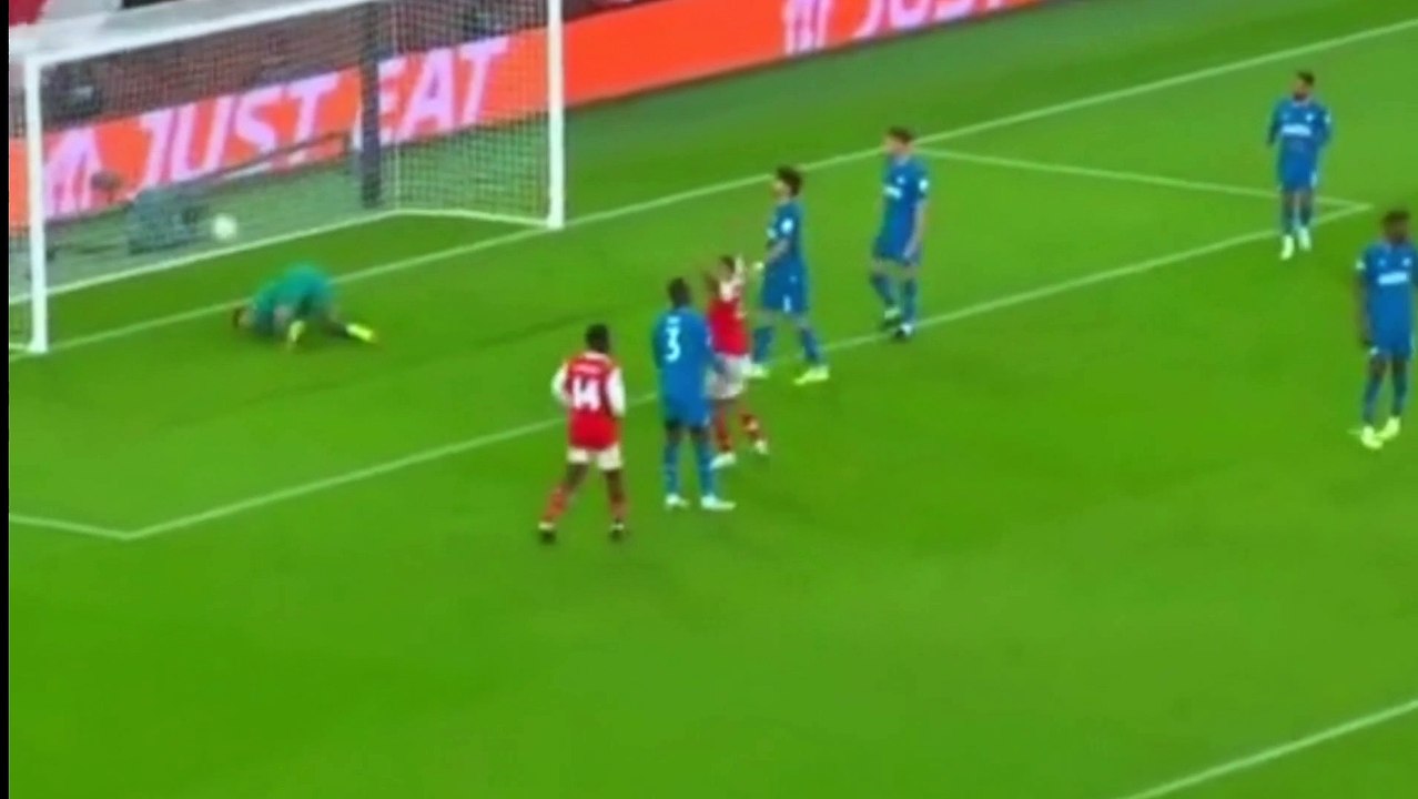 Xhaka goal make arsenal win from psv video Dailymotion