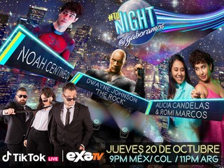 The Rock, Noah Centineo y Romi Marcos en TuNight // EXA Tv