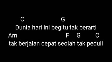 Chord Remember of today pergi hilang dan lupakan Chord mudah