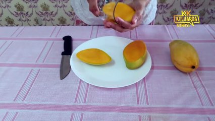 Cara Mudah Potong Mangga Guna Gelas Je!