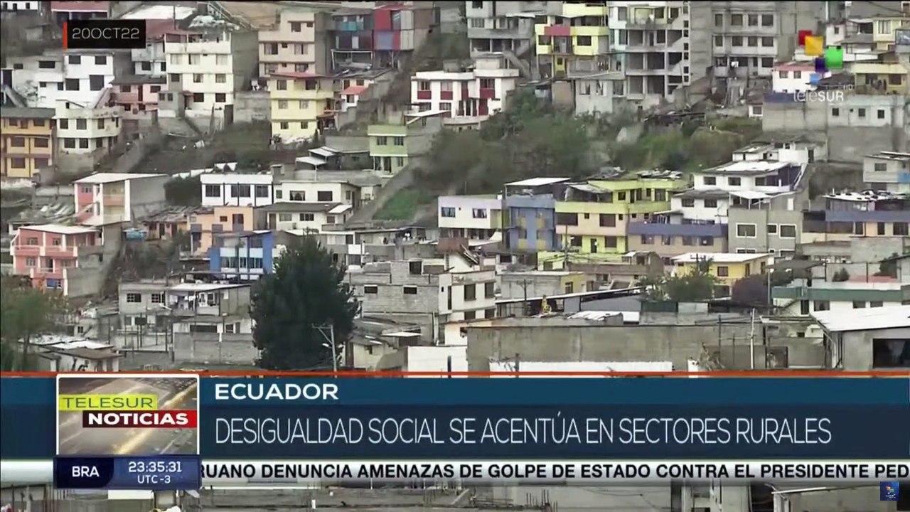 Comunidades rurales de Ecuador viven en extrema pobreza sin un salario mínimo vital