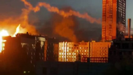 Russian kamikaze drone attack on kiev city