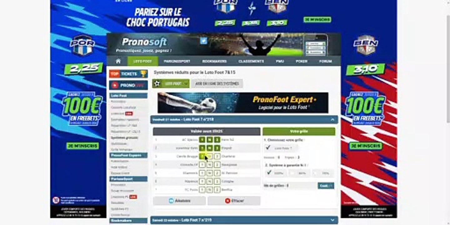 LOTO FOOT 7 PRONOSTIC VENDREDI 21 OCTOBRE 2022 Vidéo Dailymotion