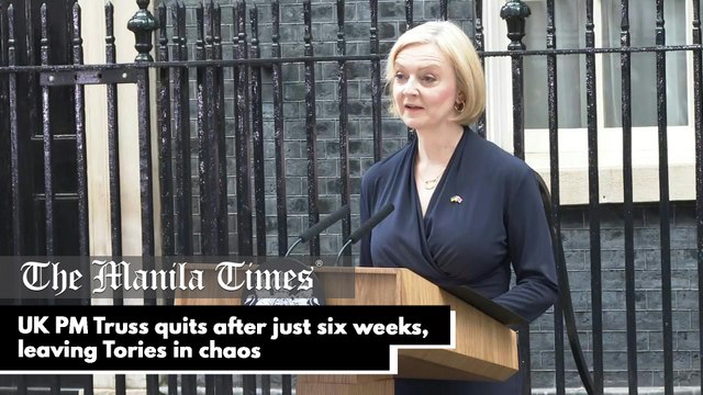 UK PM Truss quits after just six weeks, leaving Tories in chaos