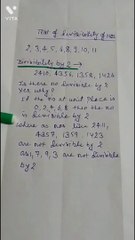 Divisibility of number by 2,3,4,5,6,8,9,10,11