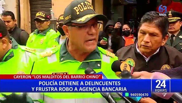 ‘Los malditos del Barrio Chino’: PNP frustra robo y detiene a cuatro extranjeros y un peruano