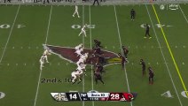 New Orleans Saints tight end Taysom Hill's downfield throw hits wide receiver Chris Olave perfectly in stride for 41-yard gain