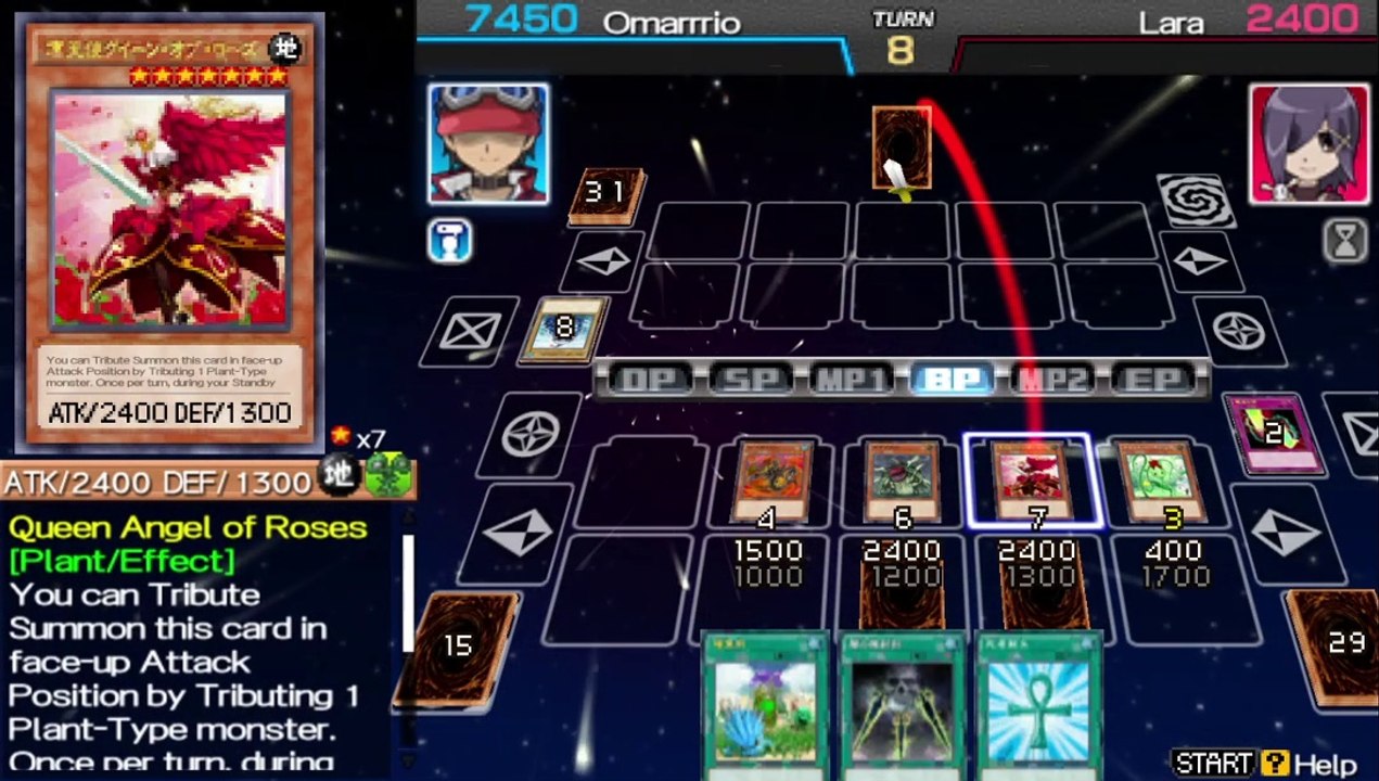 Yugioh Tag Force Arc V Special : Queen Angel Of Roses VS Lara Deck (Plain Vanilla)
