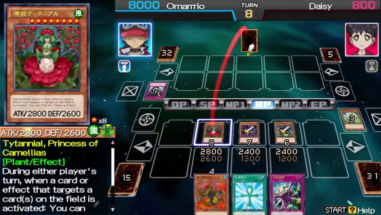 Yugioh Tag Force Arc V Special : Tytannial, Peincess Of Camellias VS Daisy Deck (Attack Of The Dragun)