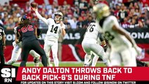 Andy Dalton's Turnovers Cost Saints in 42-34 Loss to Cardinals