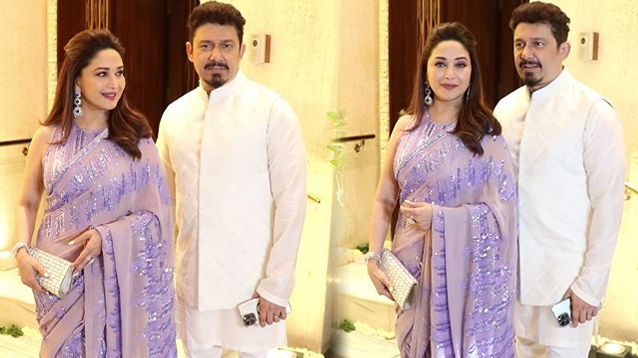 Madhuri Dixit Dr. Nene Look Manish Malhotra Diwali Party Video Viral | Boldsky*Entertainment