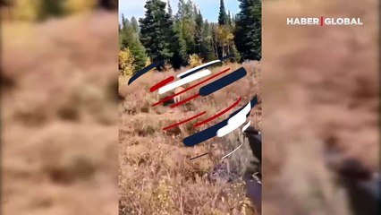 Karşısına çıkan pumaya silahıyla ateş etti! Dehşet dolu anlar kamerada