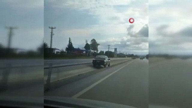 Duble yolda yaptığı şeye bakın! Böylelerine basacaksın cezayı