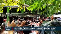 Selain Tinjau Jembatan, Jokowi Juga Bagikan Bansos di Bangka Barat