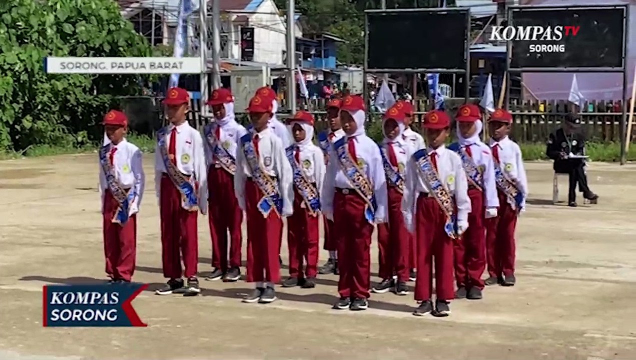 Lomba Baris Berbaris Tingkatkan Disiplin Dan Kerjasama Pelajar Sorong