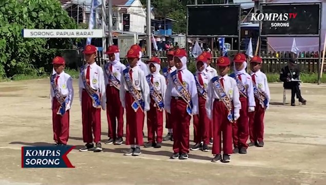 Lomba Baris Berbaris Tingkatkan Disiplin Dan Kerjasama Pelajar Sorong