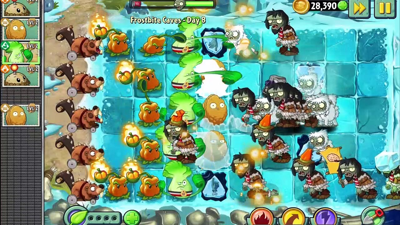 Plants vs Zombies 2 : Frostbite Caves Day - Video Dailymotion