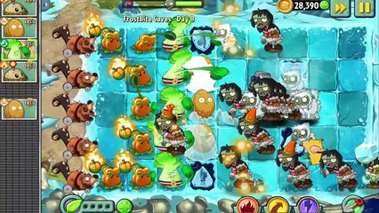 Plants vs Zombies 2 : Frostbite Caves Day