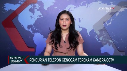 Aksi Pencuri HP di Medan Terekam CCTV