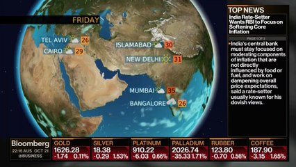 Bloomberg Weather - 21 Oct. 2022
