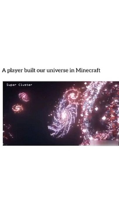 This player built our universe in Minecraft