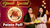 Diwali Recipe : Potato Puff Pastry Recipe | Aloo Puff Pastry Recipe | Diwali Snacks Recipe | *Food