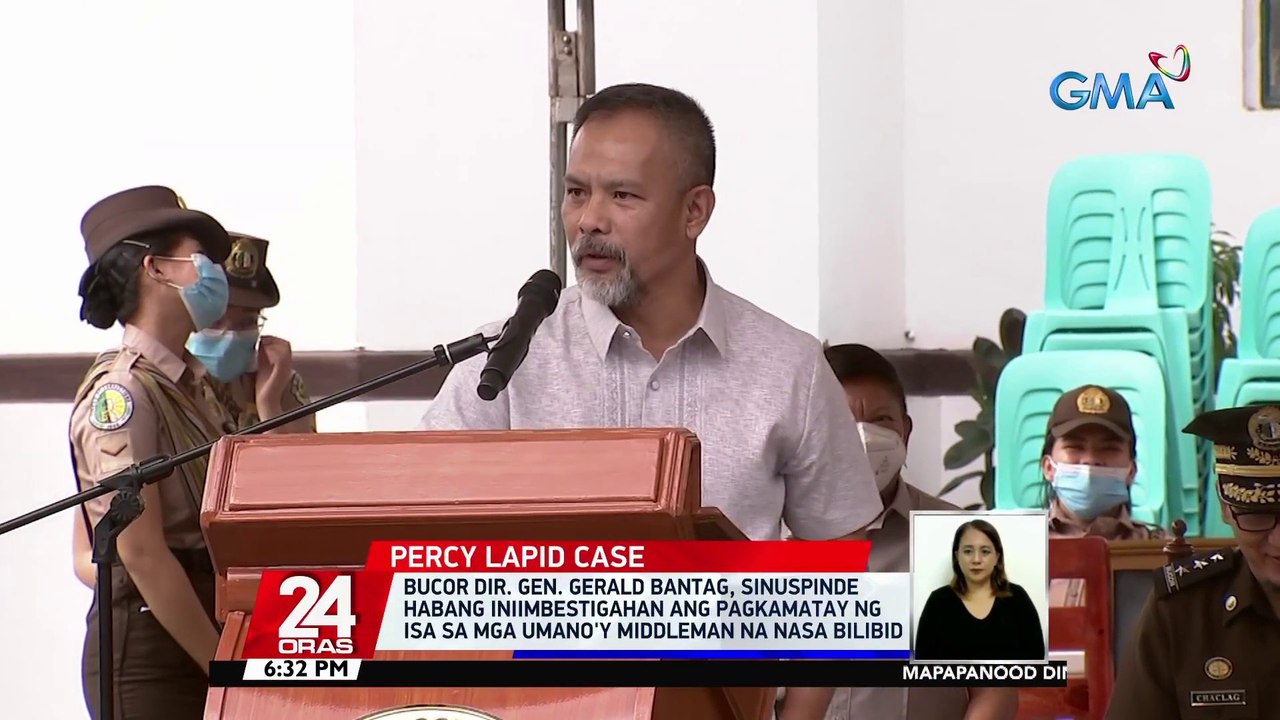 BuCor Dir. Gen. Gerald Bantag, sinuspinde habang iniimbestigahan ang pagkamatay ng isa sa mga umano'y middleman na nasa bilibid | 24 Oras