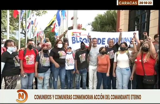 Comuneros de Caracas conmemoran aniversario del Golpe de Timón fomentando el legado Revolucionario