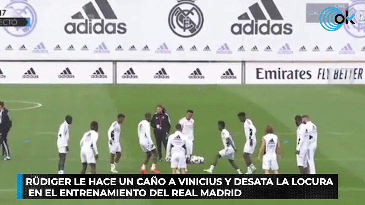 Rüdiger le hace un caño a Vinicius y desata la locura en el ...