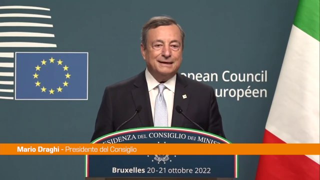 Draghi L'Italia deve essere al centro del progetto europeo