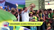 Jair Bolsonaro acorta ventaja de Luiz Inácio Lula da Silva