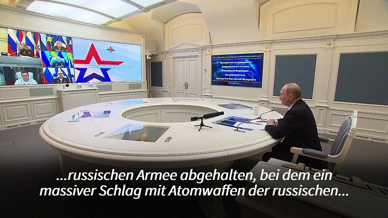 Putin beaufsichtigt Training für Fall eines Atomangriffs