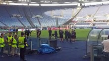 Lazio - Midtjylland, la rifinitura all'Olimpico della formazione danese