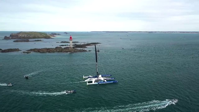 VOILES DU MAXI BANQUE POPULAIRE 2022 : ARRIVEE A SAINT-MALO ECLUSE - MAXI BANQUE POPULAIRE XI