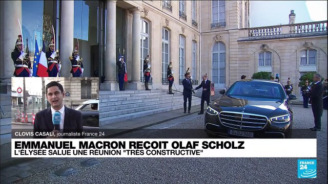 Olaf Scholz reçu par Emmanuel Macron : l'Elysée salue une réunion très constructive