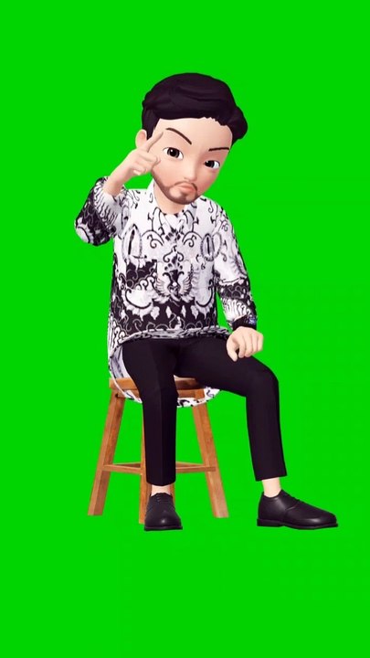 Green screen animasi vidio tutorial/pendidikan