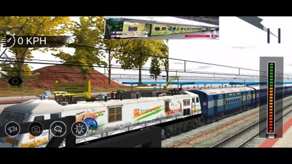 TRAIN ON TOP OF THE TRAIN CROSSING  || DIFFERENT RAILROAD CROSSING | Indian Railway Train Simulator