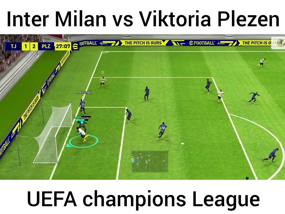 Inter Milan vs Viktoria Plzen UEFA champions League.
